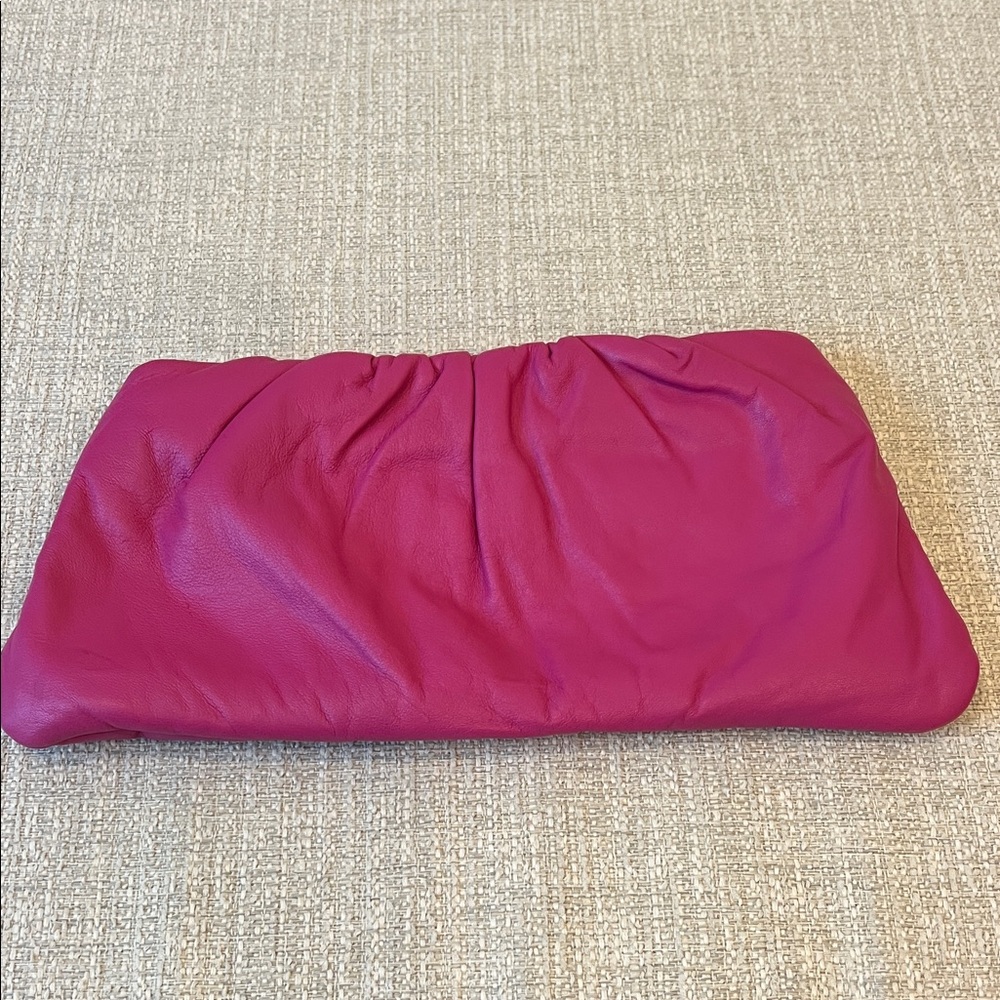Calypso Chic Fuchsia Leather Clutch by Christian’s Gelle.